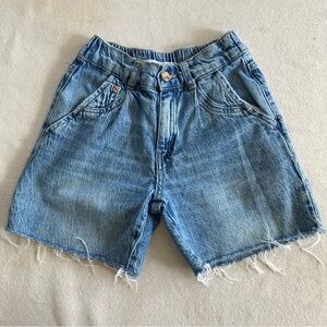 Zara Kids distressed denim shorts